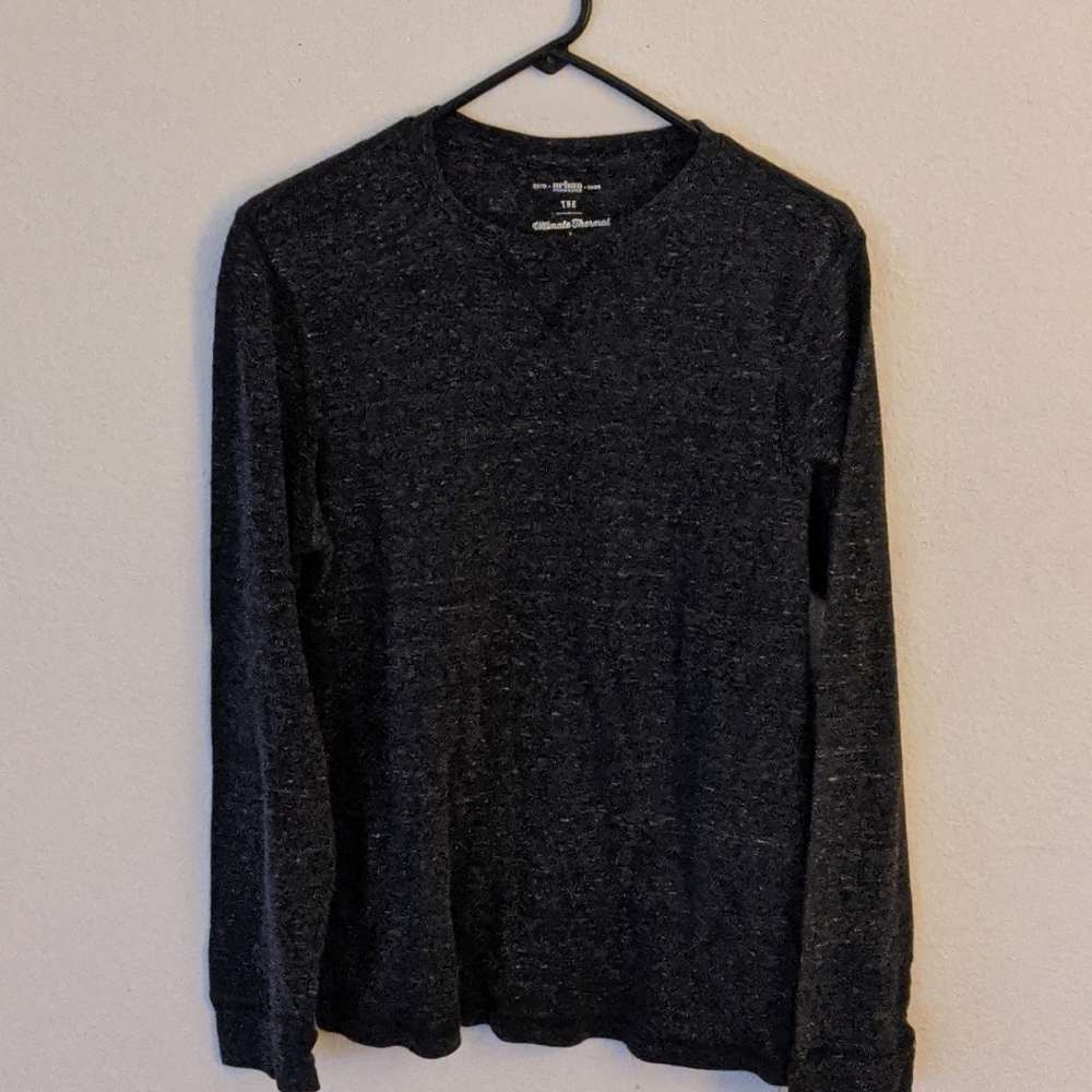 Men's charcoal long sleeve thin thermal, like new